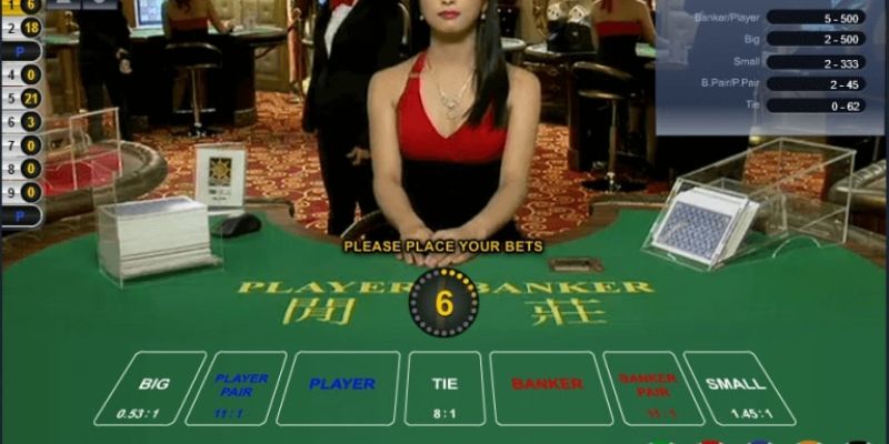 Các trường hợp rút bài từ baccarat